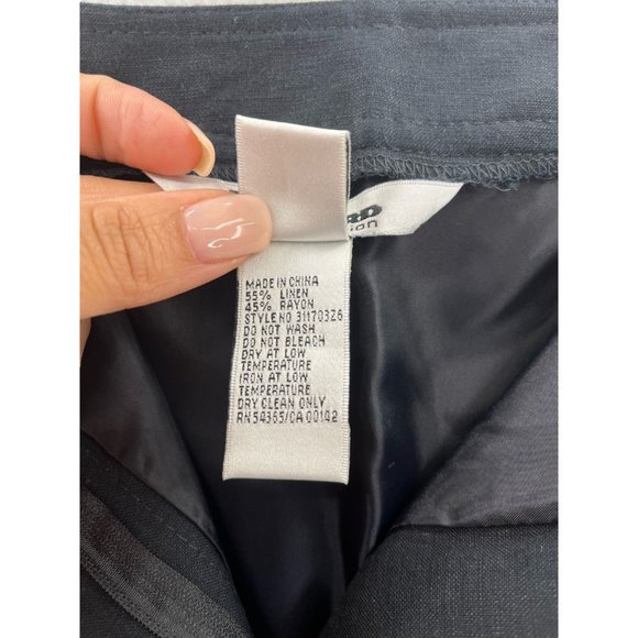 Nygard Collection Womens Pencil Mini Skirt Black Back Slit Pockets Zip 14 - Picture 9 of 10